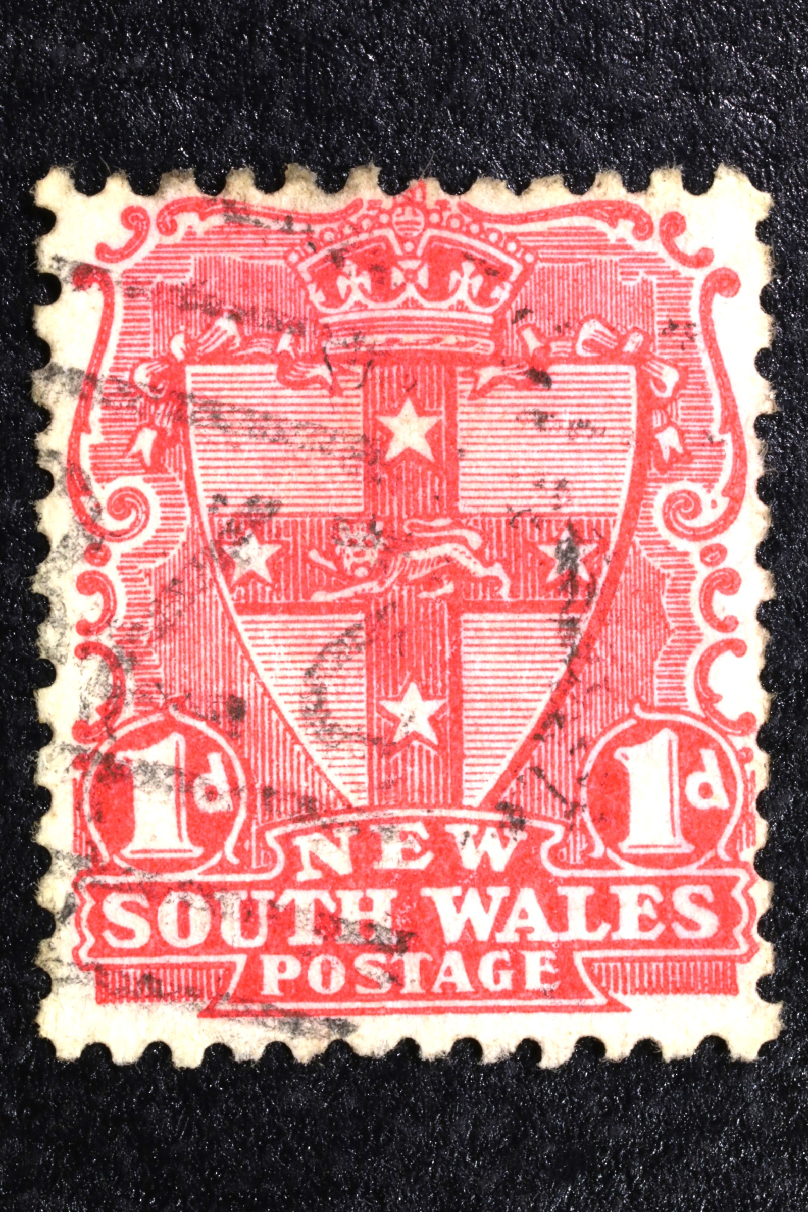 Antiguedades - SELLO POSTAL. AUSTRALIA. NUEVA GALES DEL SUR. 1 PENIQUE. USADO.