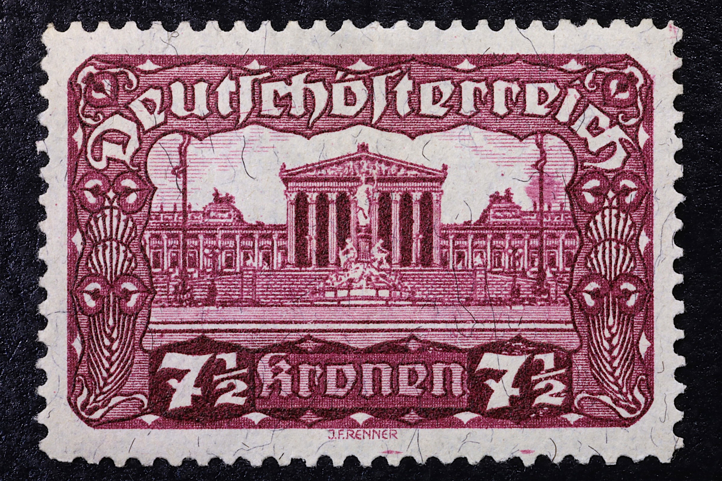 Antiguedades - SELLO POSTAL DE CORREO URGENTE DE 1920. AUSTRIA. 7,5 KRONEN. USADO