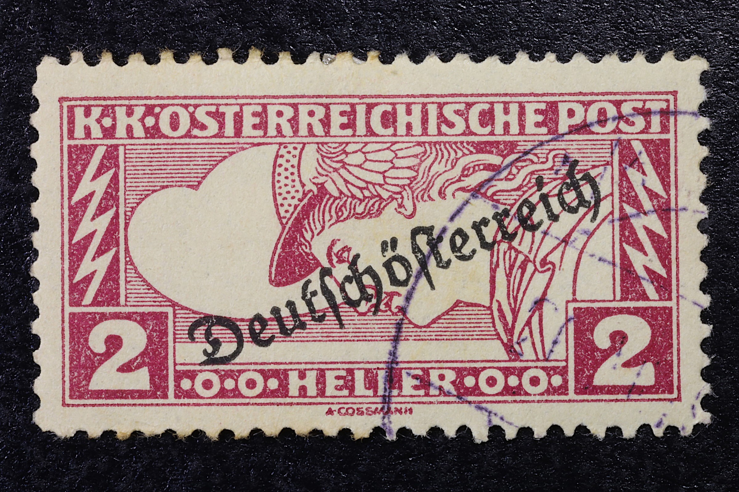 Antiguedades - SELLO POSTAL DE CORREO URGENTE DE 1917. ''DEUTSCHÖSTERREICH'' AUSTRIA. HELLER. USADO