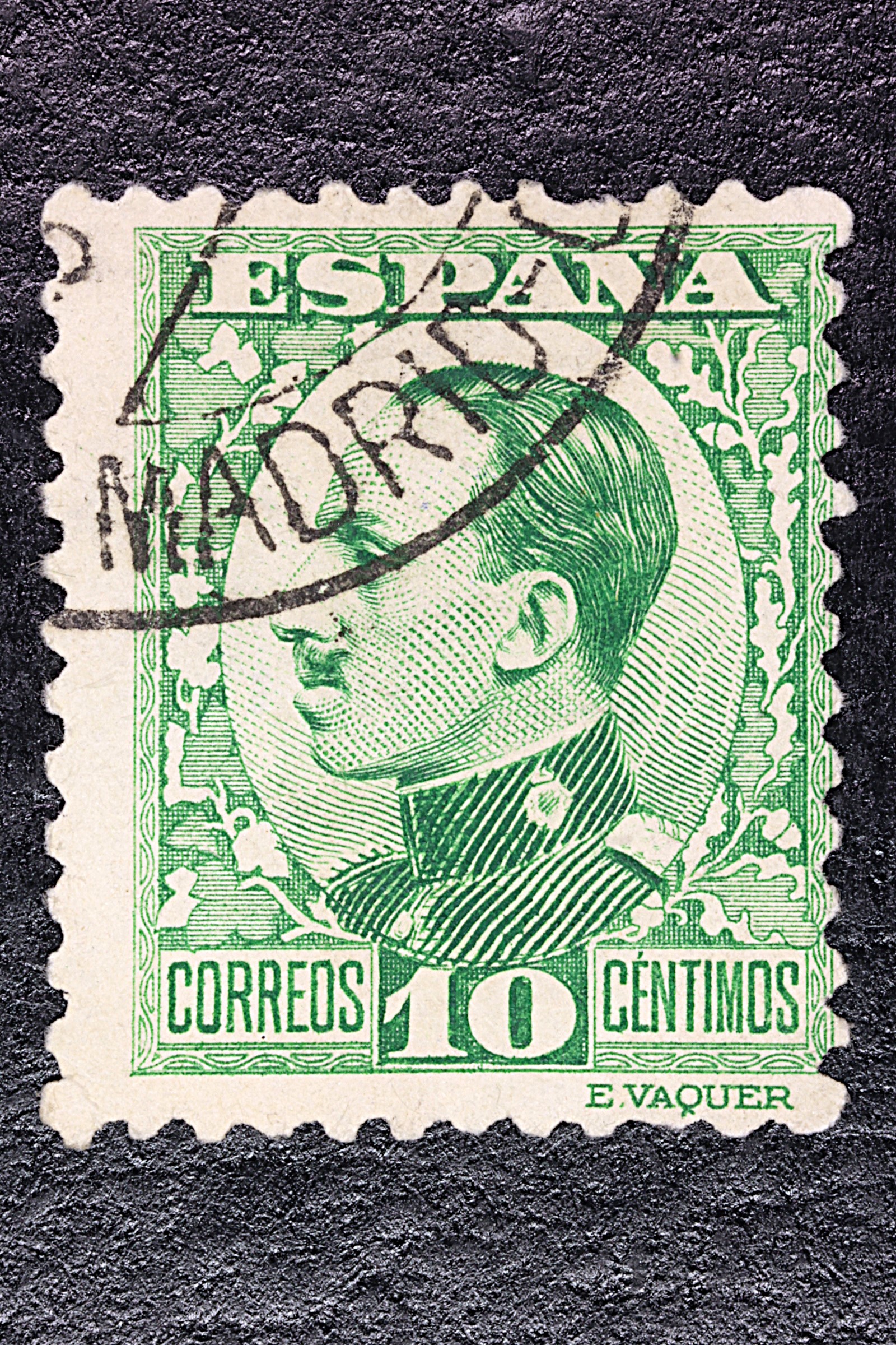 Antiques of postage stamp 1930 spain 10 centimos used
