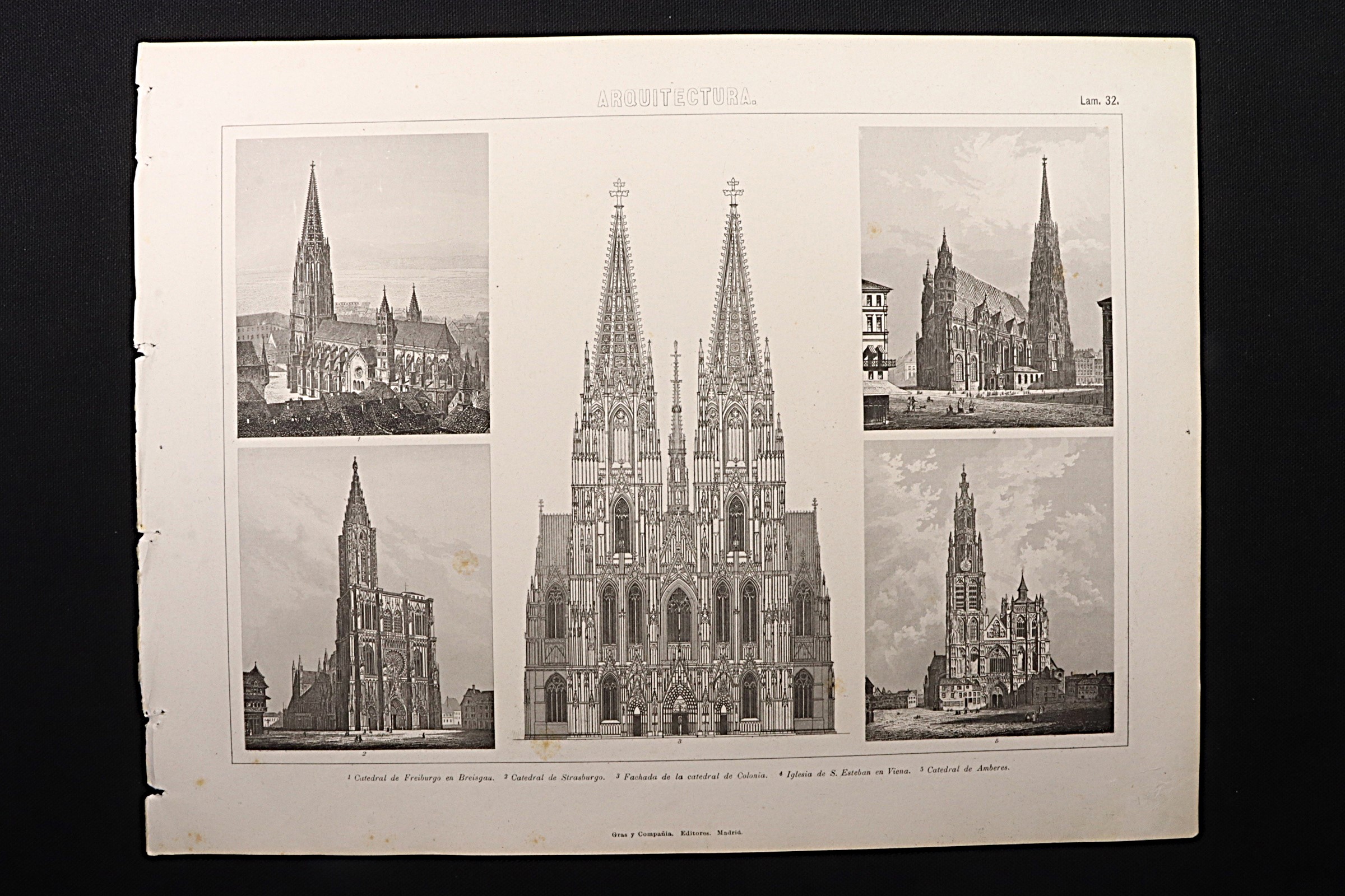 Antiguedades de architectural engraving 32 german cathedrals