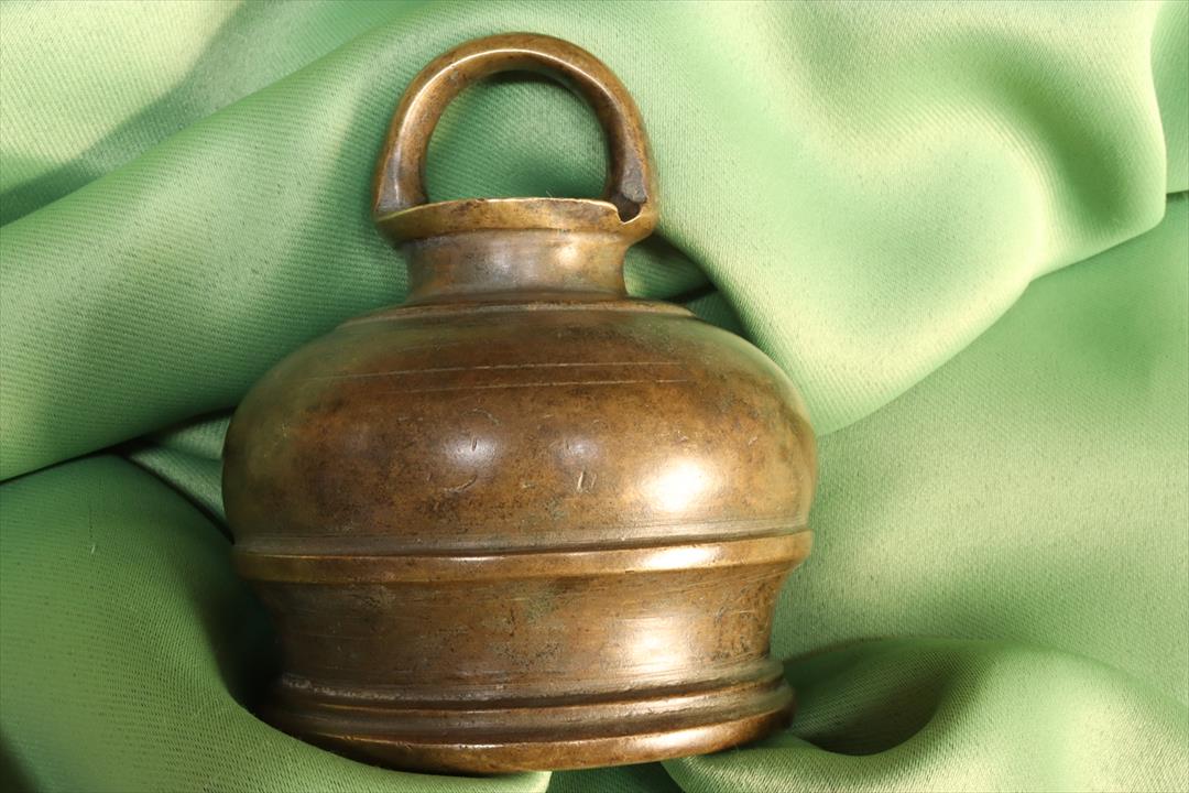 Antiguedades de african bronze bell without clapper