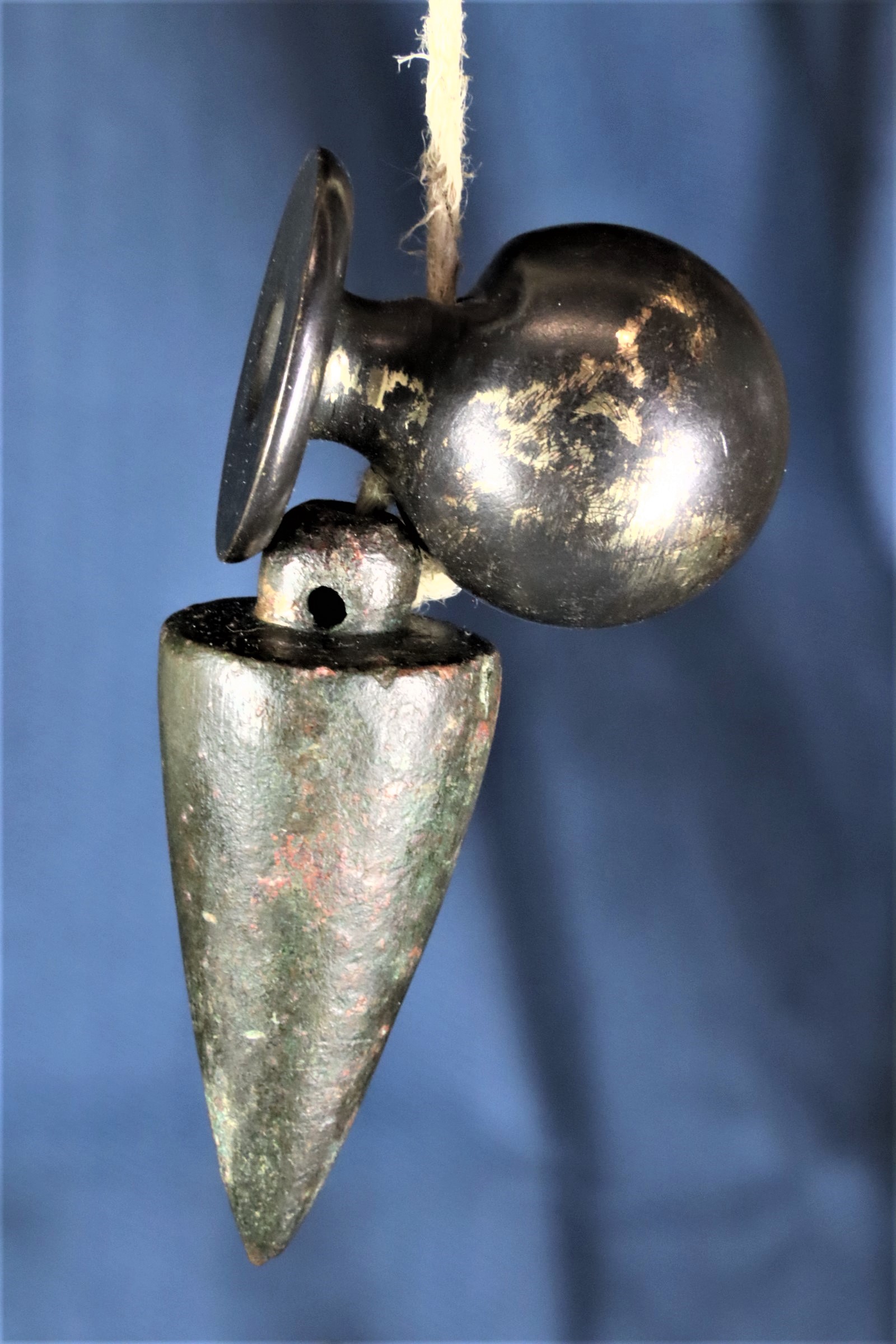 Antiques - BRONZE PERICO PLUMB BOB. PRECIOUS PATINA. 13TH-15TH C. (T)