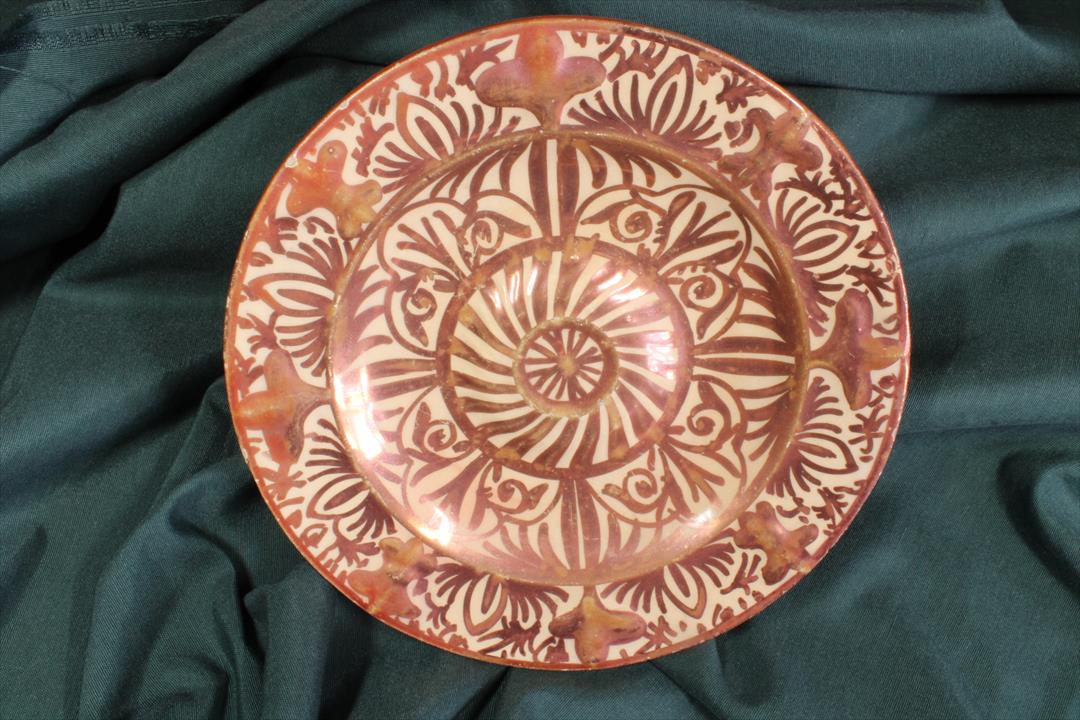 Antiques - CIRCULAR PLATE OF REFLECTIONS. V.C. MANISES. S.XX (T)