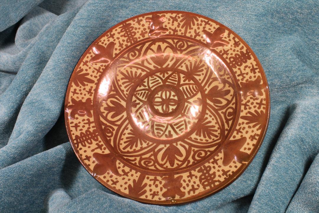 Antiques - CIRCULAR PLATE REFLECTIONS. GIMENO RIOS. FLORAL (T)