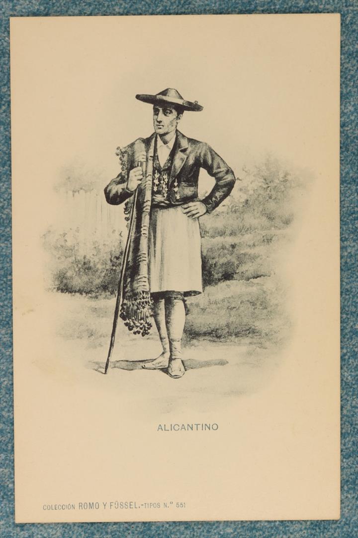 Antiques - COSTUMBRISTA POSTCARD. ALICANTINO.