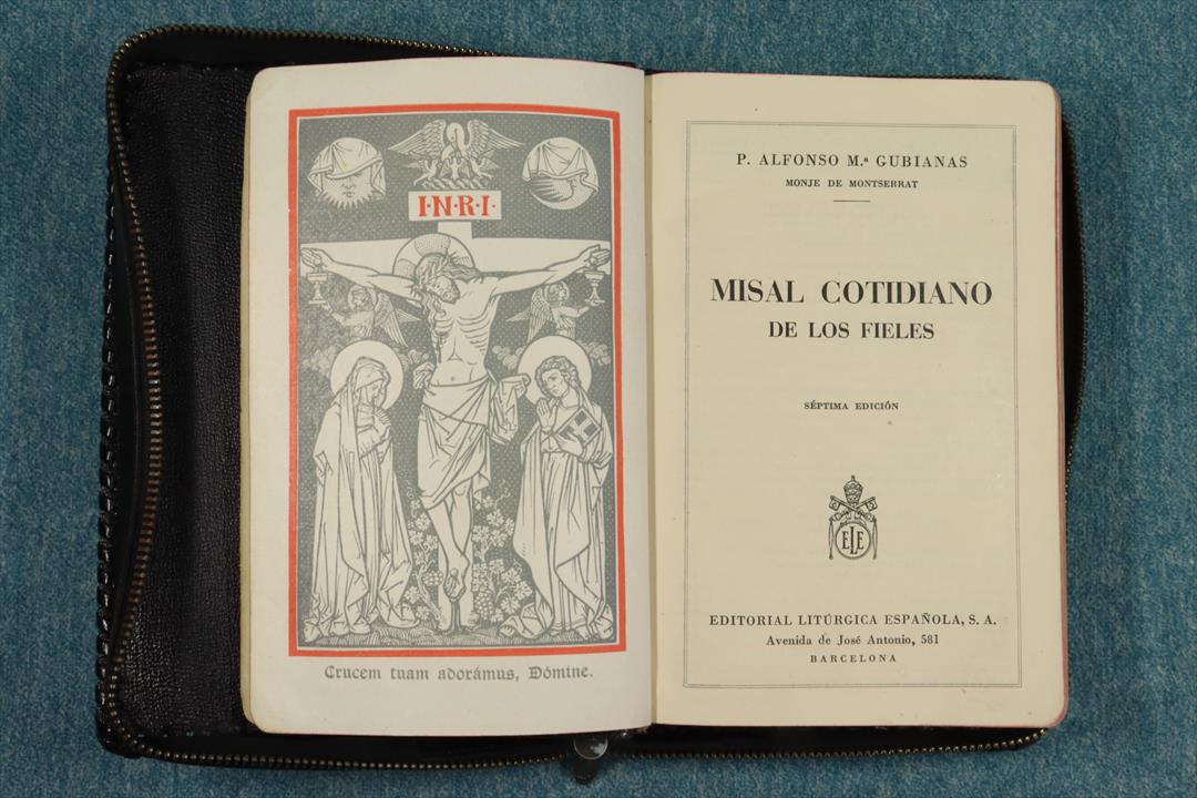 Antiques - DAILY MISSAL OF THE FAITHFUL. LEATHER CASE. 1948 (T)