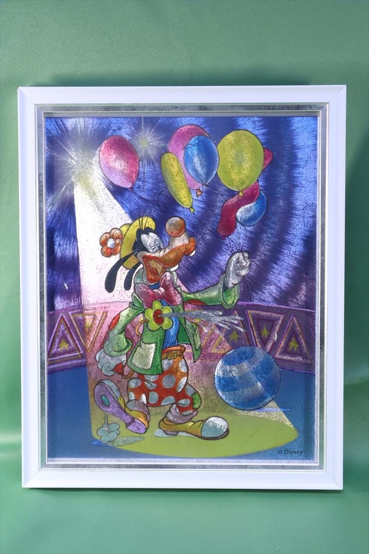 Antiques - DUFEX GOOFY CLOWN PRINT. DISNEY. (T)