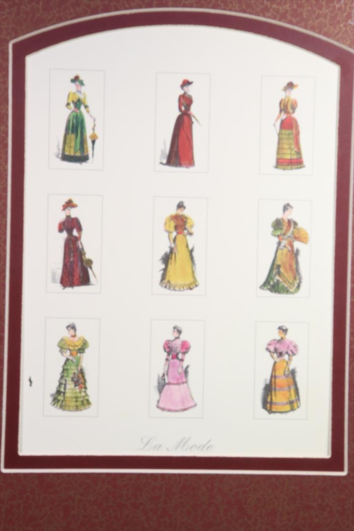 Antiques - FASHION PLATE END OF XIX CENTURY. BEGINNING OF THE 20TH CENTURY (T)