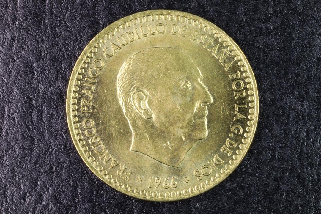 Antiques - FRANC 1 PESETA COIN. 1966*75 - EBC 1966 (T)