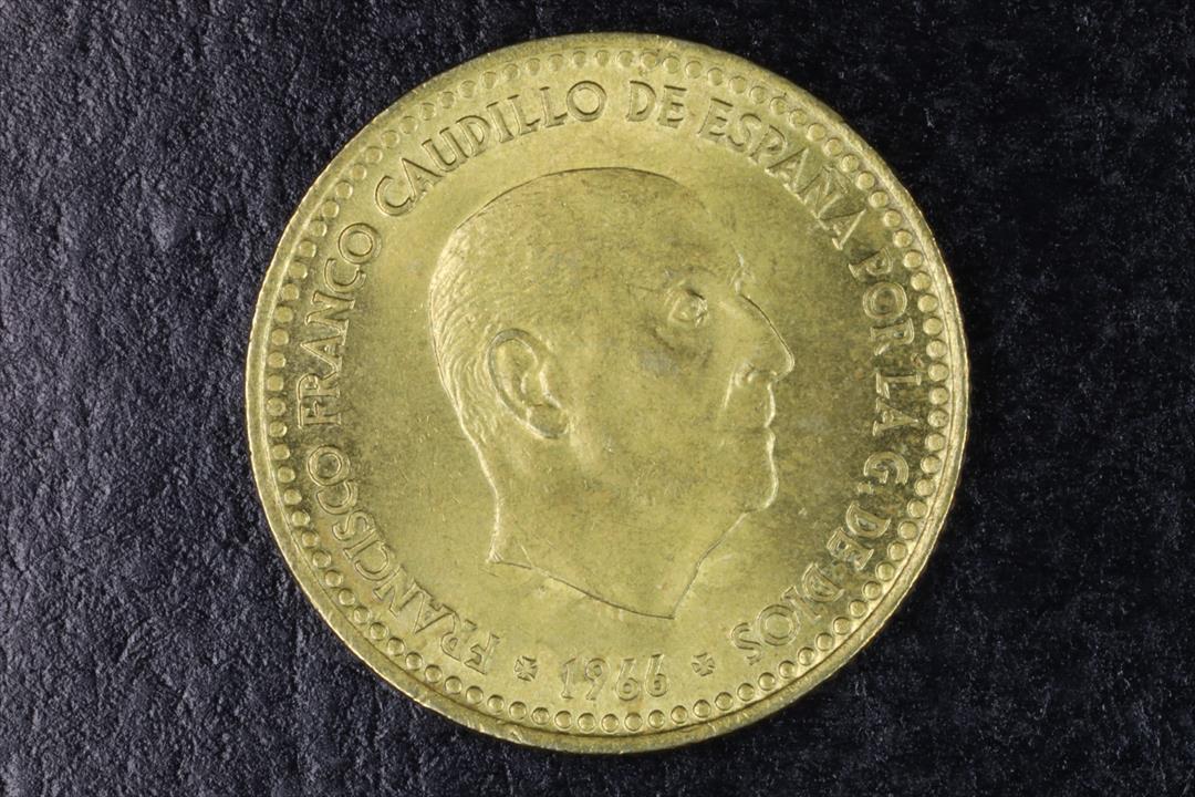 Antiques - FRANCO COIN 1 PESETA. 1966 *75 - EBC (T)