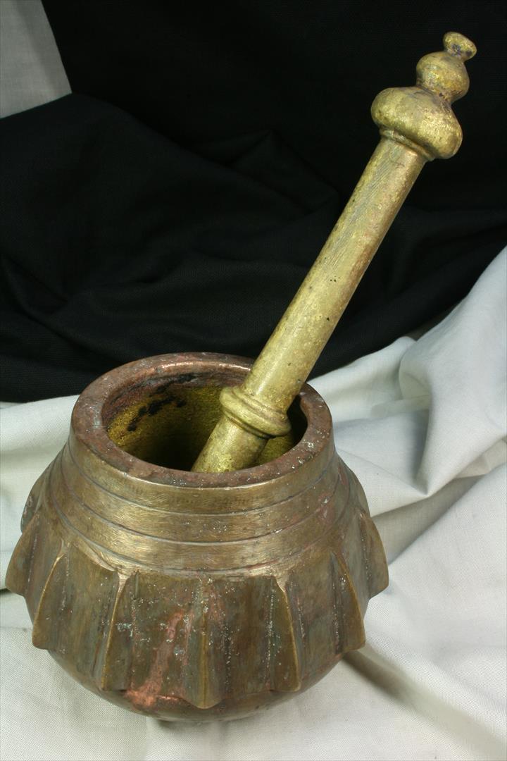 Antiques - MORTAR RIBS BRONZE. ORIGINAL HAND. S.XVII (T)