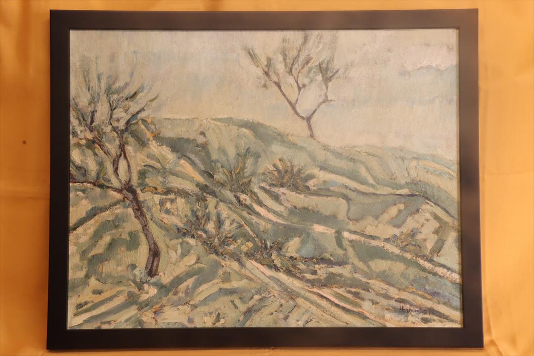 Antiques - OIL LANDSCAPE. JOSÉ LUÍS GARCÍA HERNÁNDEZ. ELCHE. 1970 (T)