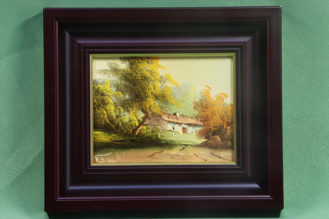 Antiques - OIL PAINTING COUNTRY SCENE. SIGNED GABI. (T)