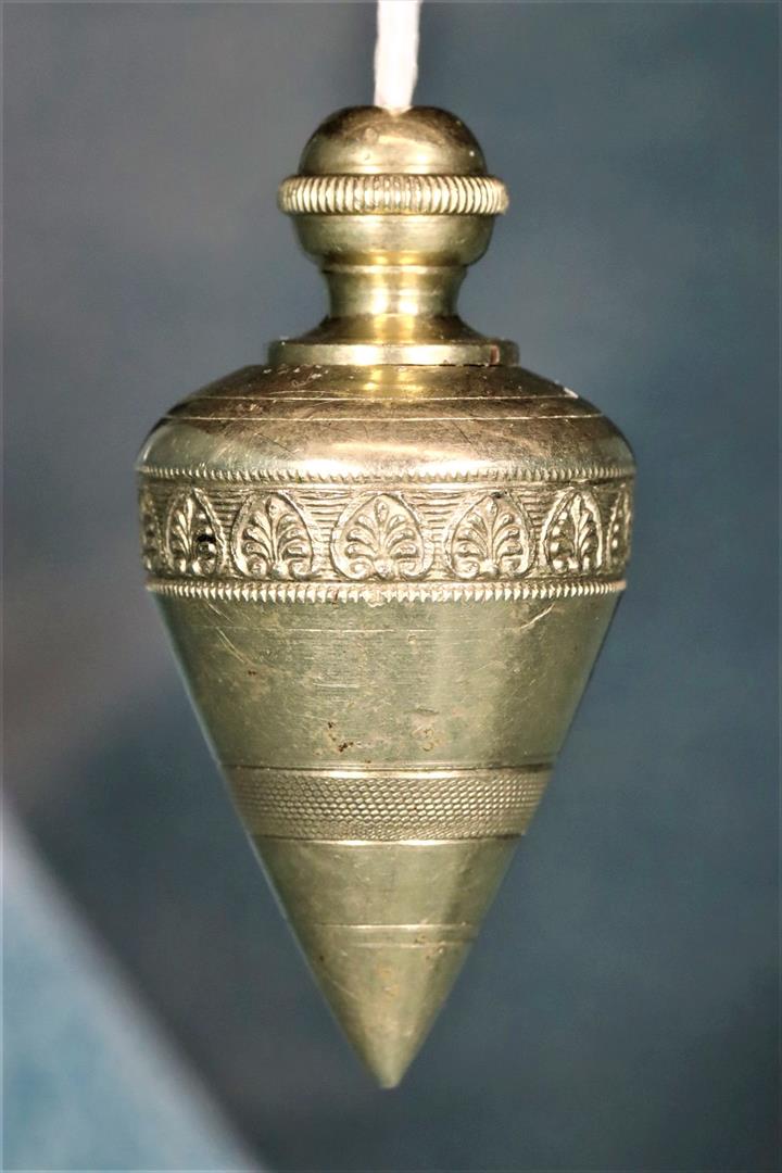 Antiques - PLUMB-BOB WITH WATERMARK AND MONOGRAM. S.XIX (T)