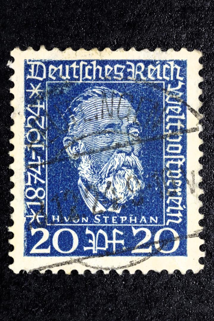 Antiques - POST STAMP. GERMANY. 20 PENCE. USED. (T)