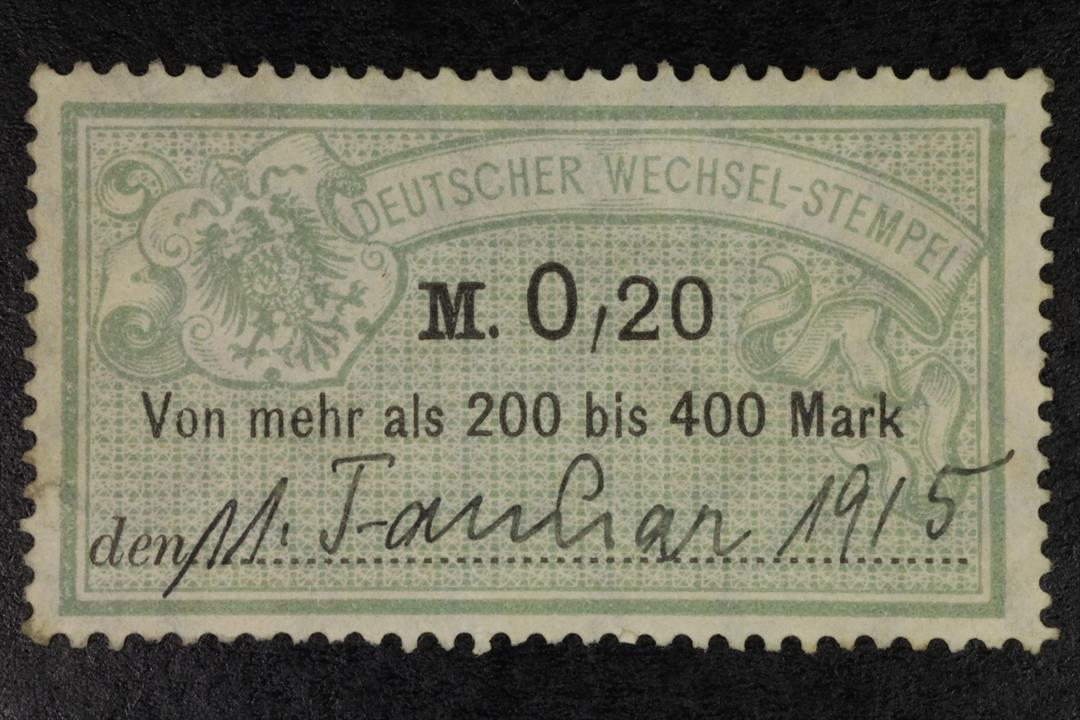Antiques - POSTAGE STAMP. GERMANY. 0,20 MARKS. DEUTSCHER WECHSEL. USED. (T)