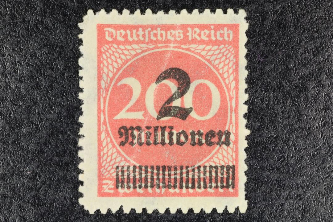 Antiques - POSTAL STAMP. GERMANY. 2 MM FRAMES. USED. 1923 (T)