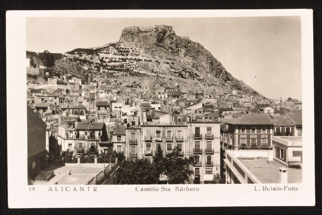 Antiques - POSTCARD ALICANTE. CASTLE SANTA BARBARA. 19. PHOTOGRAPHIC PAPER. (T)