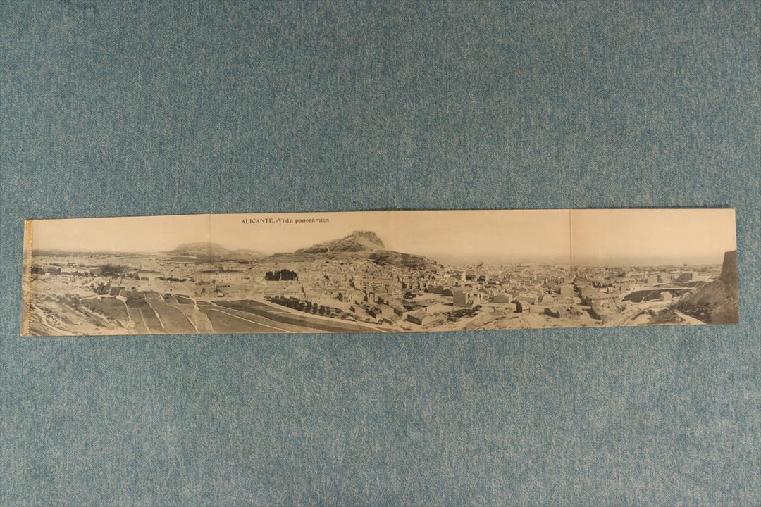 Antiques - QUADRUPLE POSTCARD ALICANTE. PANORAMIC VIEW. (T)