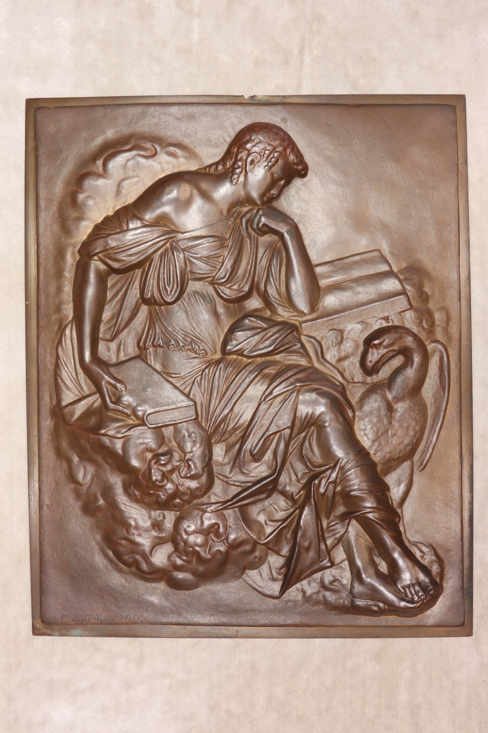Antiguedades de PLACA SAN JUAN ALTORRELIEVE F BARBEDIENNE